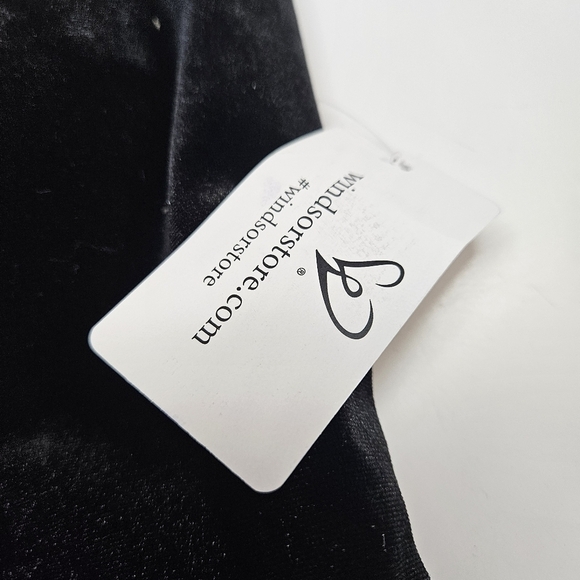 NEW Windsor Ramona Black Rhinestone Detail Velvet Mesh Formal Dress Gown 5 - Picture 6 of 7